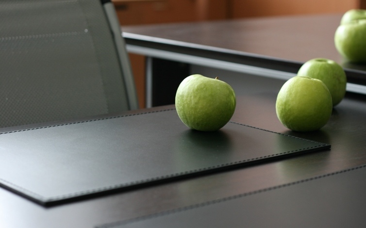 Бювар прямоугольный из кожи