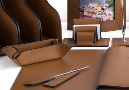 набор настольный офисный  орех