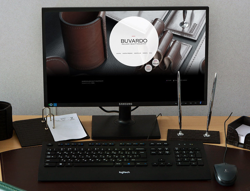 Бювар из кожи модель 24 бювар кожаный buvardo