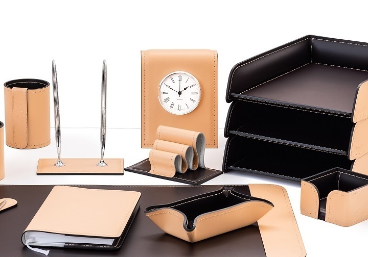 настольные наборы из кожи buvardo