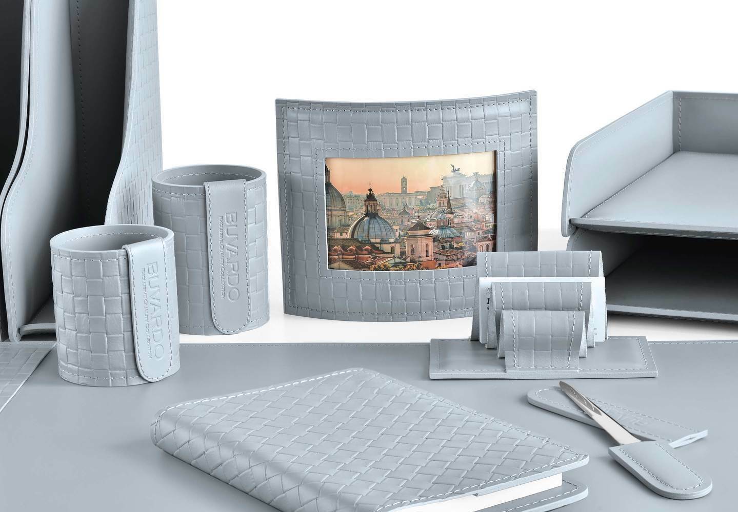 настольный набор серый treccia