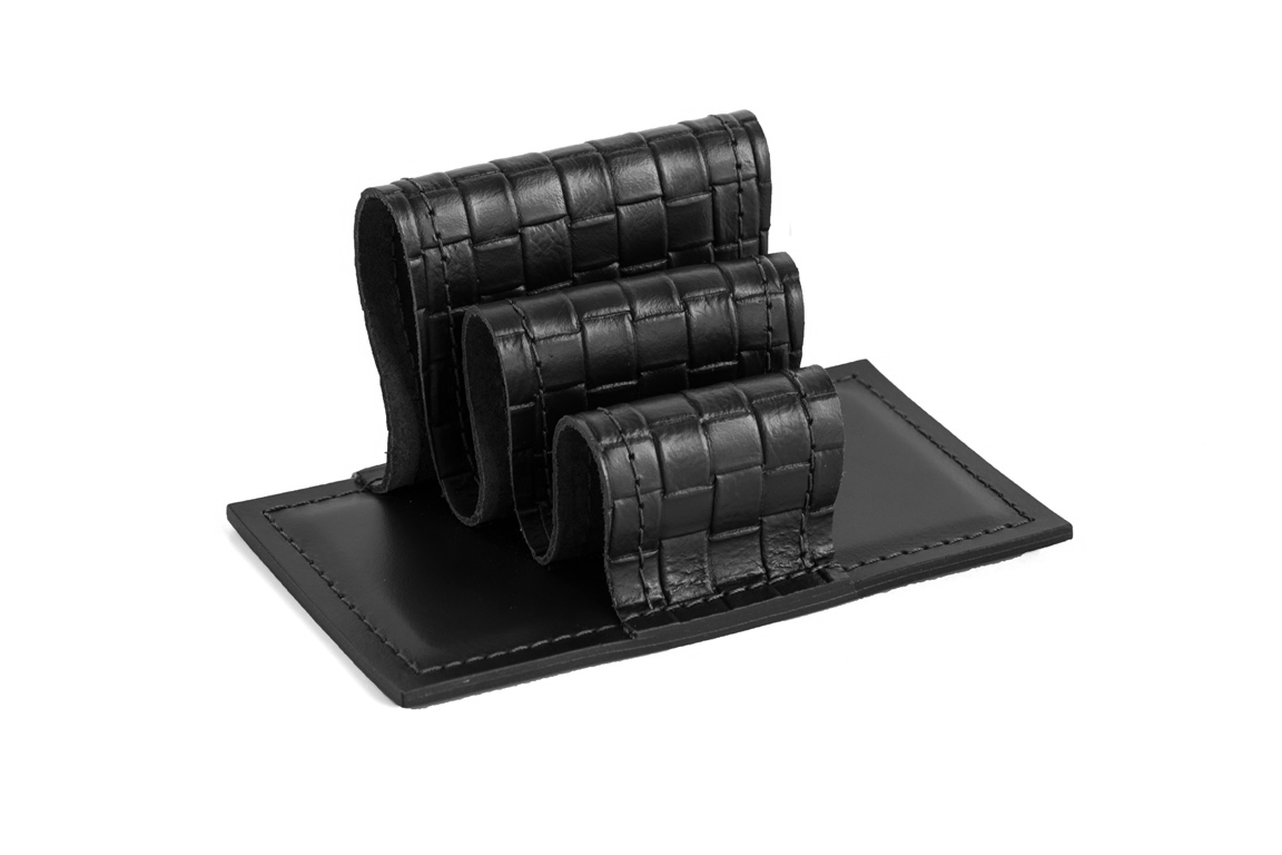 Визитница - холдер treccia черная Визитница - холдер treccia черная