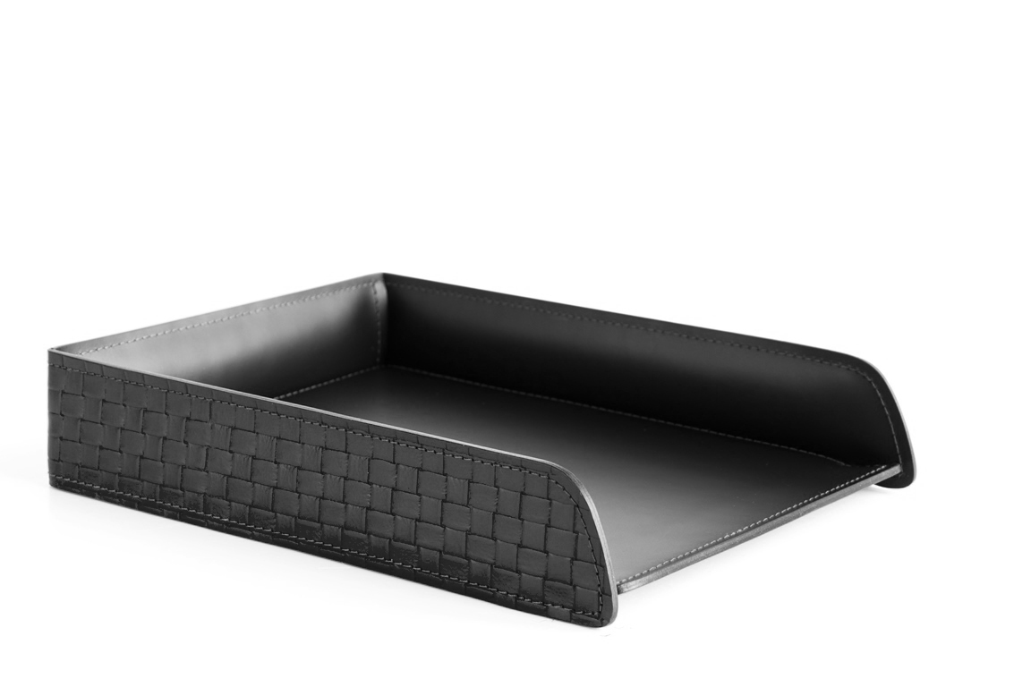 Лоток А4 горизонтальный treccia черный Лоток А4 горизонтальный treccia черный