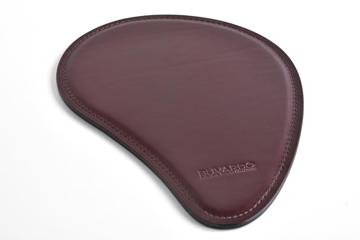 Коврик для мышки - Маус бювар из кожи  FG Brown/черный