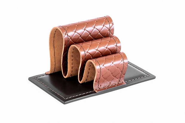 Визитница - холдер из кожи Рельеф Тан Старая цена 8240 Визитница - холдер из кожи Рельеф Тан Старая цена 8240