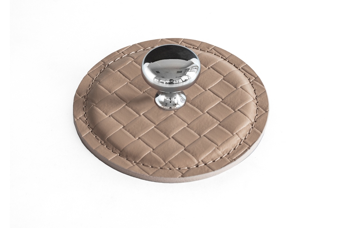 Пресс из кожи treccia cafe latte