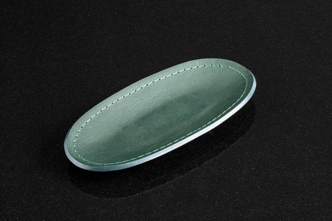 Лоток для мелочей из кожи lux FG Green