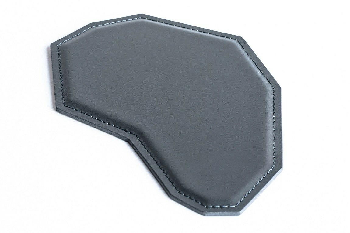 Коврик для мышки кожаный цвет графит