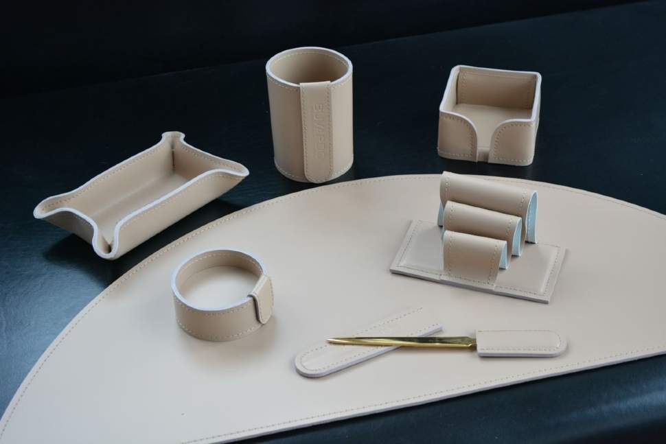 Кожаный бювар модель 7