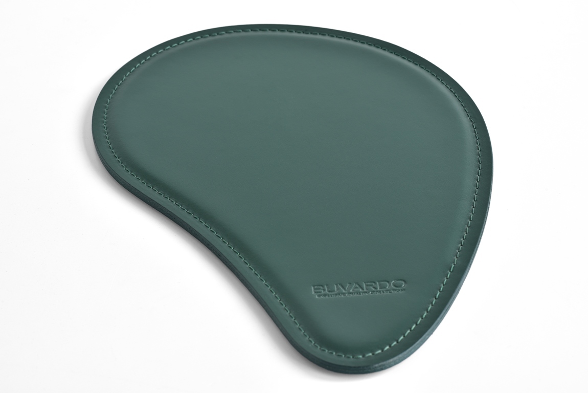 Коврик для мышки из кожи- Маус бювар зеленый Коврик для мышки из кожи- Маус бювар зеленый