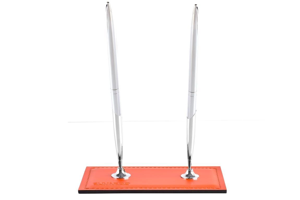 Подставка для 2х ручек оранж/шоколад