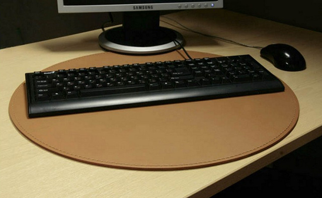 Бювар круглый из кожи