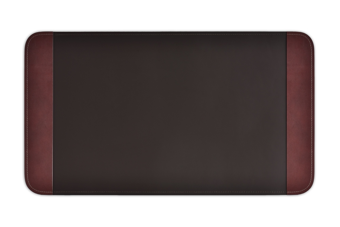 Бювар из кожи cuoietto шоколад или черный с накладками экстра из кожи FG Brown