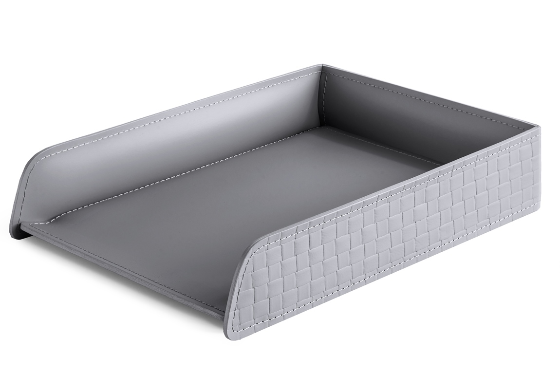 Лоток А4 горизонтальный treccia серый