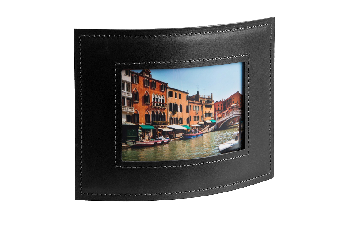 Фоторамка из кожи FG Brown/черный