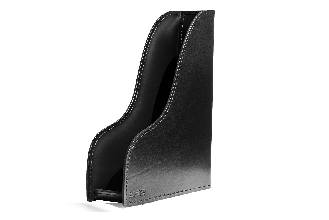 Лоток А4 вертикальный из кожи full grain Black Лоток А4 вертикальный из кожи full grain Black