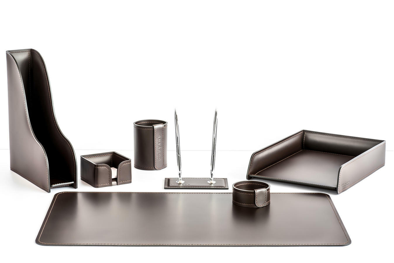 Настольный набор Комфорт, цвет Шоколад, 7 предметов №154 СТАРАЯ ЦЕНА 80600 ₽