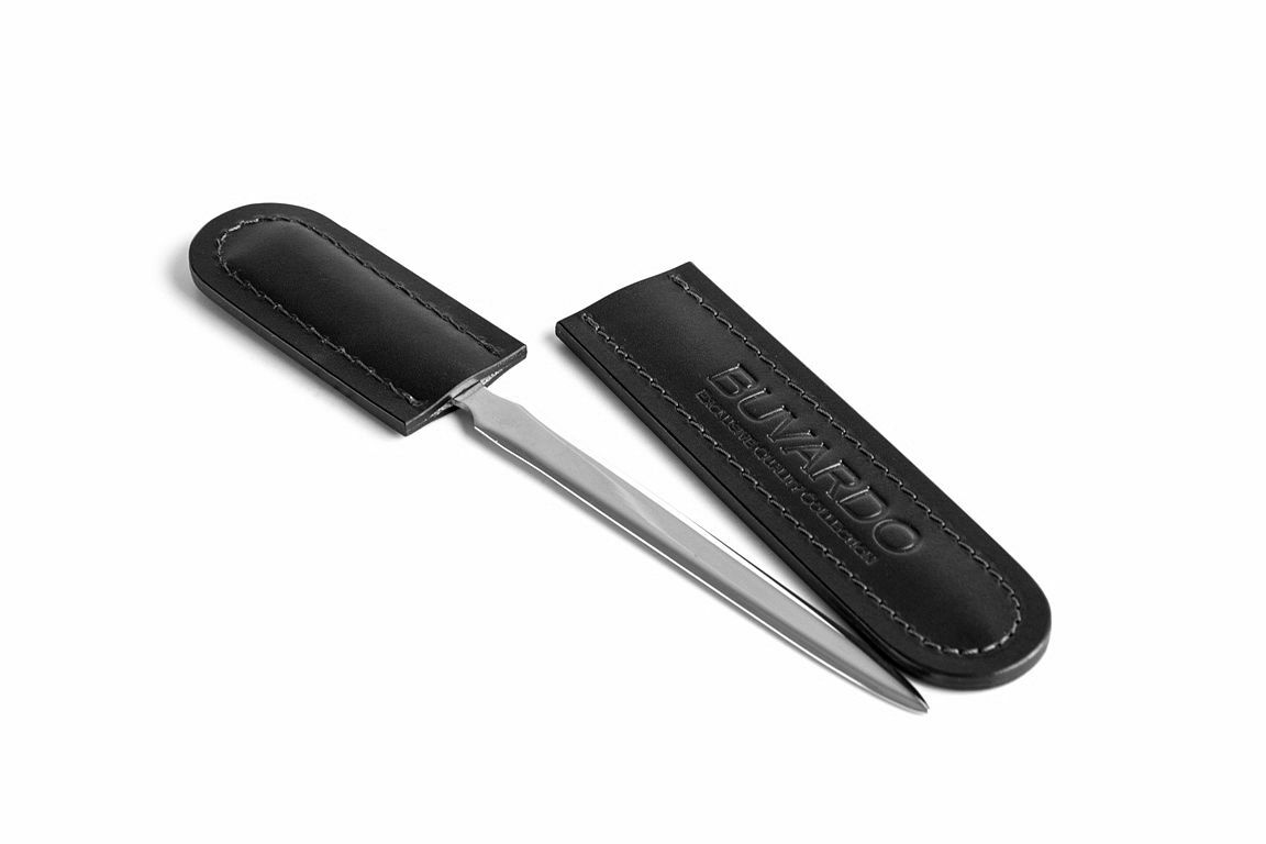 НЕТ В НАЛИЧИИ Нож канцелярский в чехле full grain black