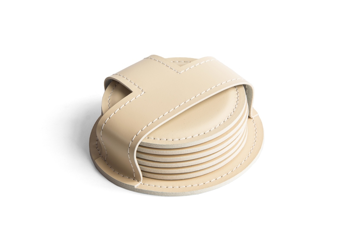 Набор костеров в чехле слоновая кость Набор костеров в чехле слоновая кость