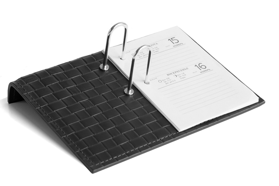 Держатель перекидного календаря treccia черный Держатель перекидного календаря treccia черный