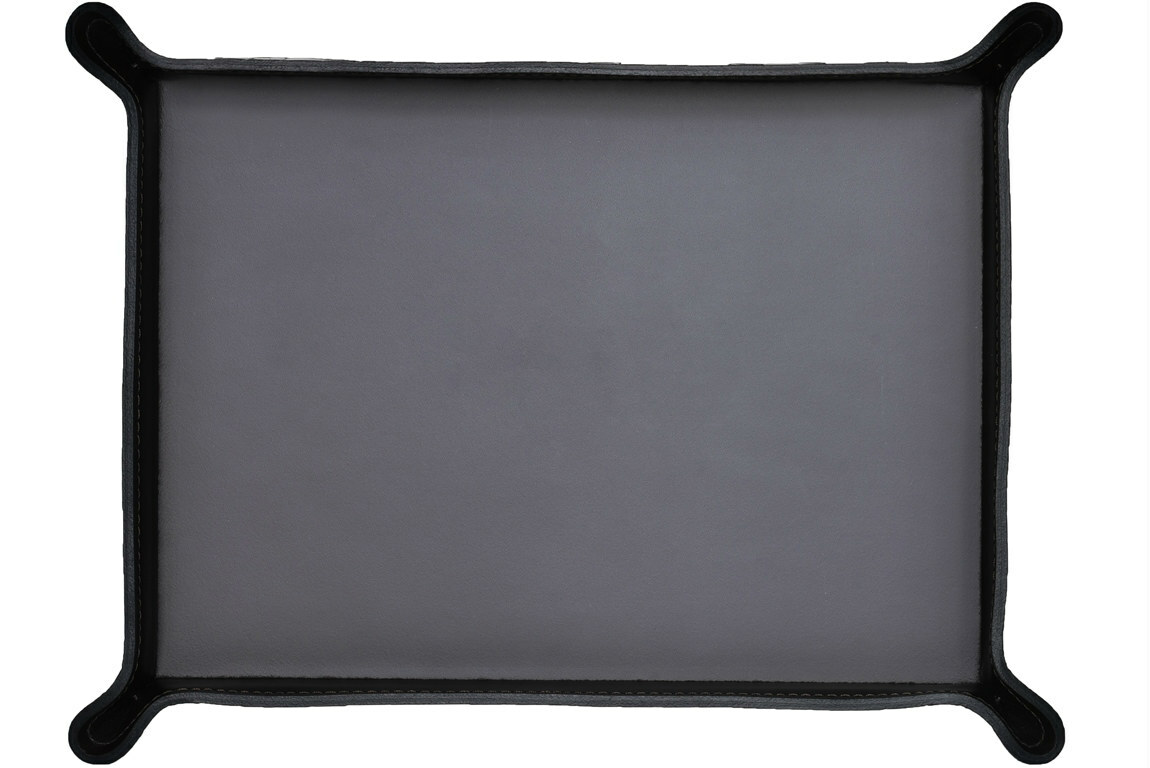 Лоток А4 фигурный из кожи цвет шоколад