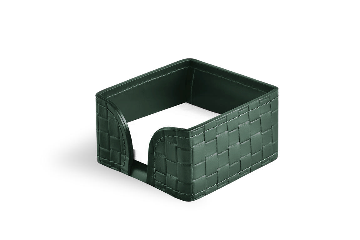 Лоток для блока бумаги treccia зеленый Лоток для блока бумаги treccia зеленый