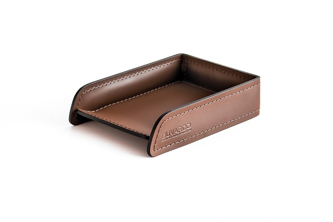 Лоток А6 горизонтальный из кожаный цвет орех Лоток А6 горизонтальный из кожаный цвет орех