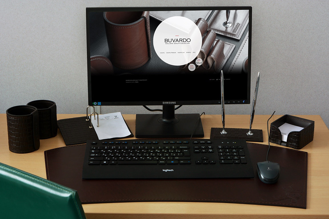 Бювар из кожи модель 24