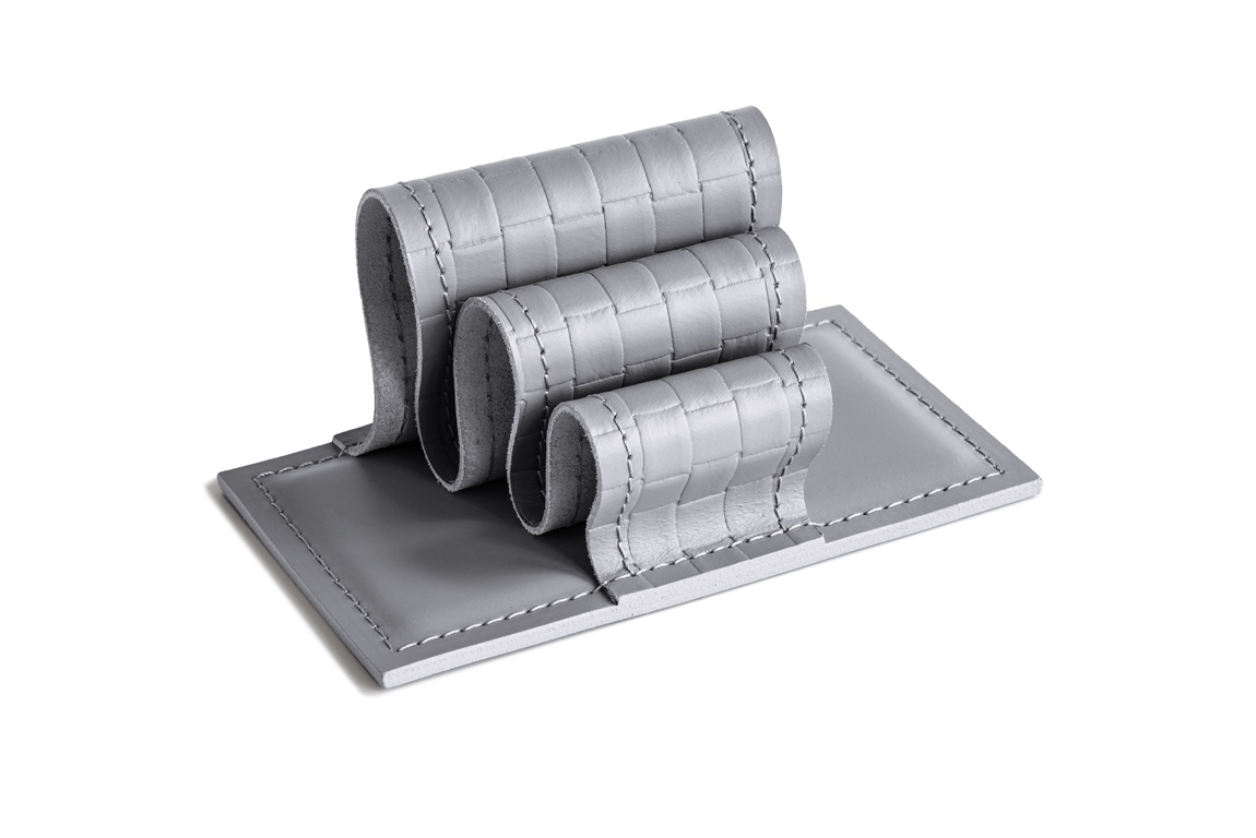 Визитница - холдер treccia серый