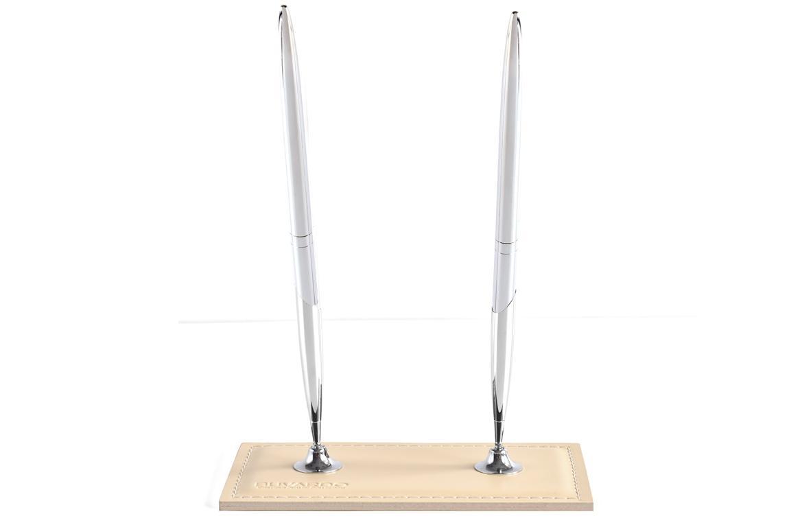 Подставка для 2х ручек слоновая кость Подставка для 2х ручек слоновая кость