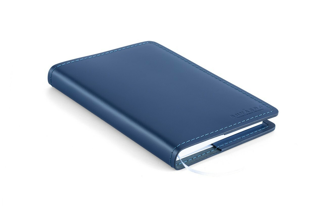 Ежедневник из синей кожи cuoietto