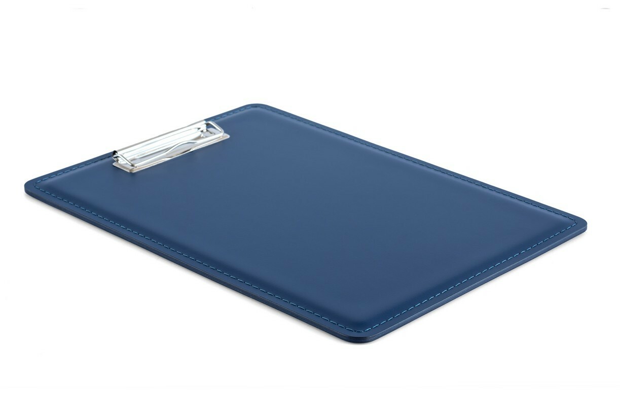 Планшет А4 из синей кожи