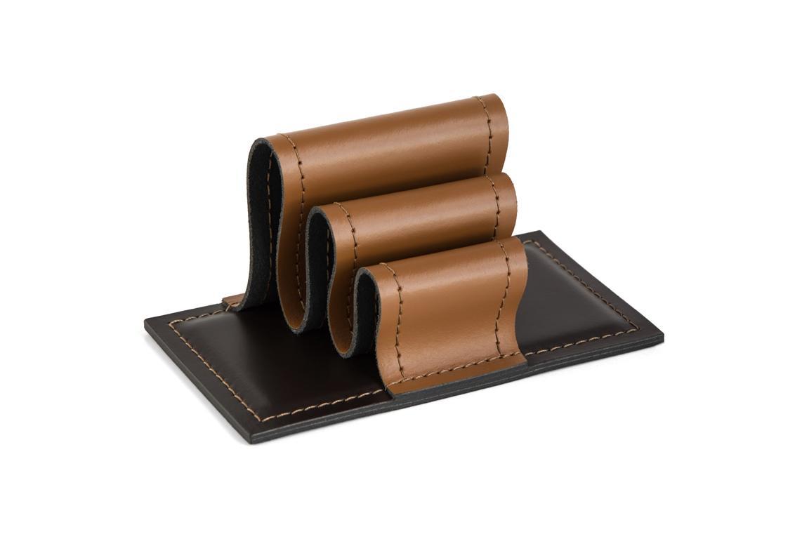 Визитница - холдер табак/шоколад