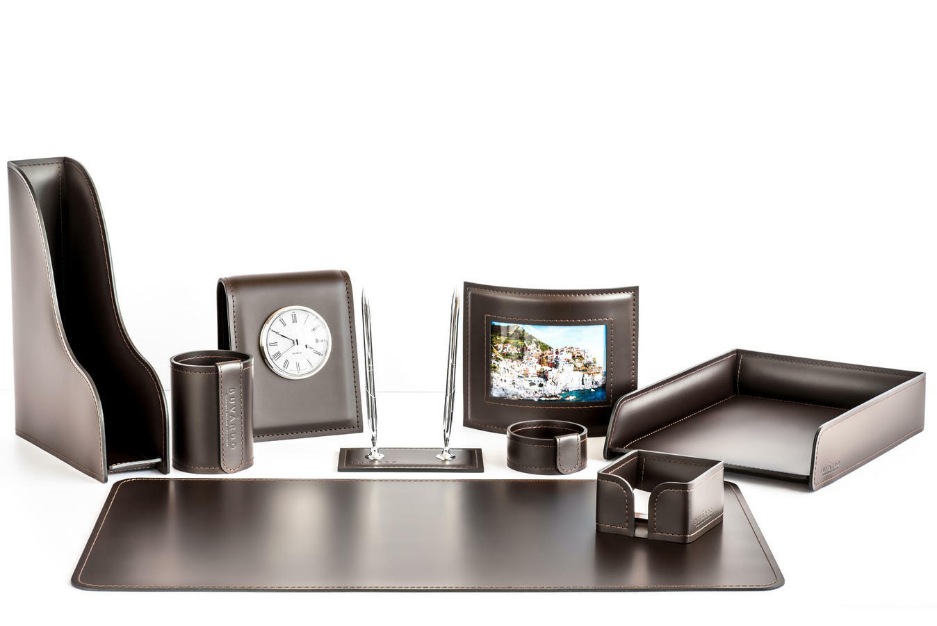 Подарочный набор Зенит, 9предметов из кожи цвет шоколад №155 СТАРАЯ ЦЕНА 117 500 ₽