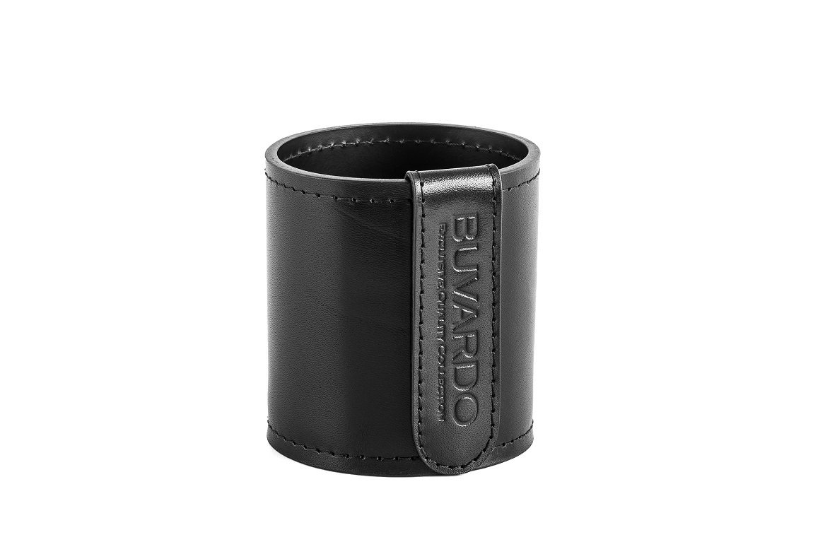 Стакан канцелярский Н10 из кожи FG Black (черный) Стакан канцелярский Н10 из кожи FG Black (черный)