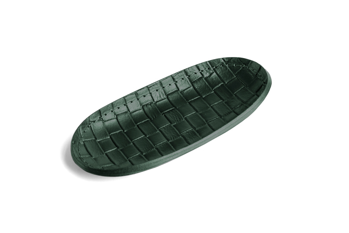 Лоток для мелочей treccia зеленый Лоток для мелочей treccia зеленый