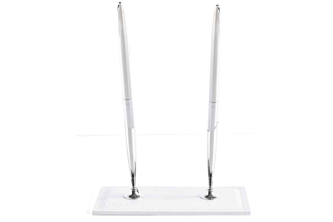 Подставка для 2х ручек белая Подставка для 2х ручек белая