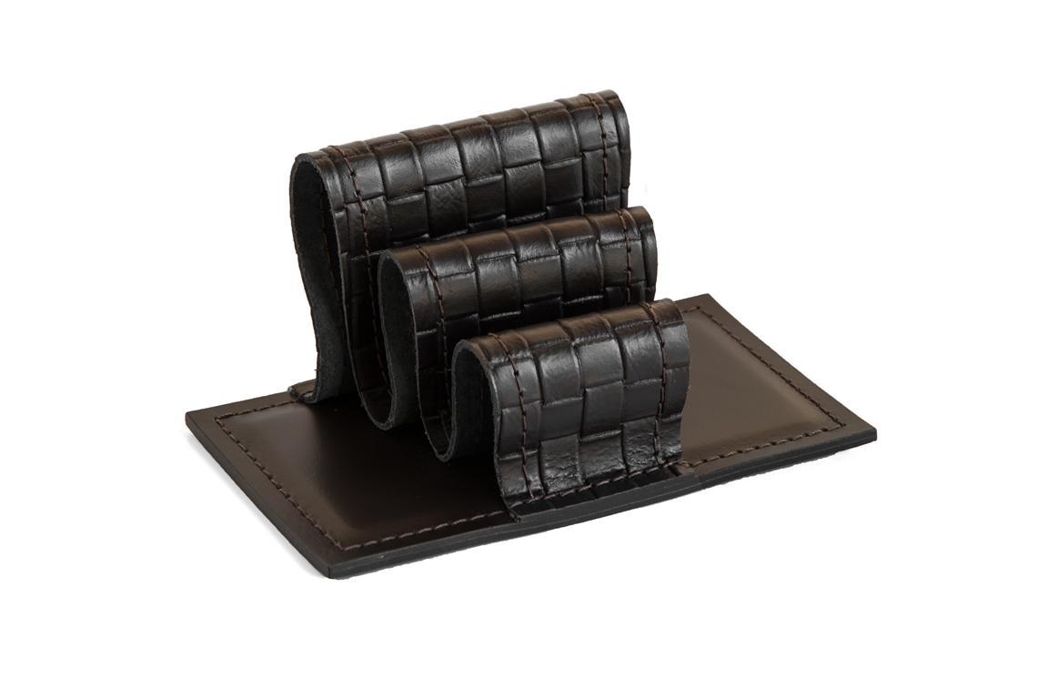 НЕТ В НАЛИЧИИ Визитница - холдер treccia шоколад