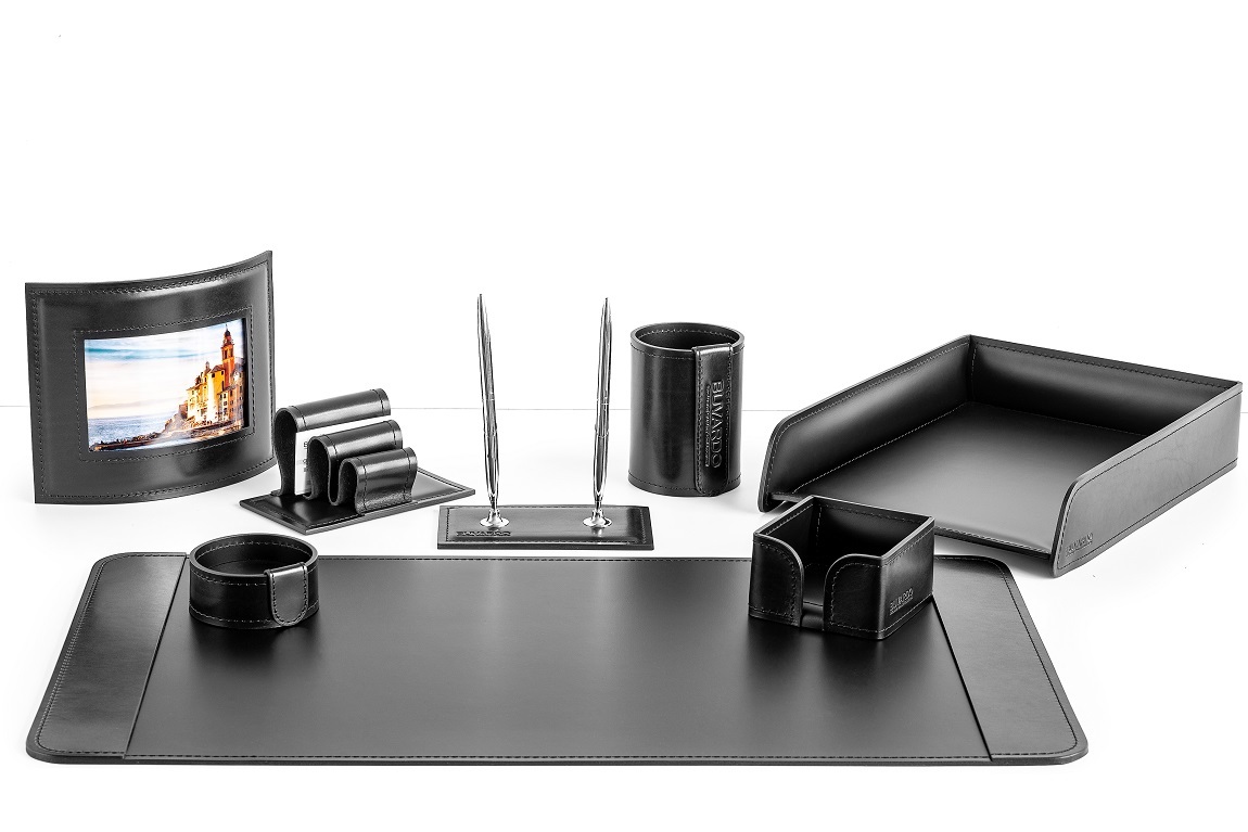 Подарочный канцелярский набор ПРЕМИУМ с фоторамкой 8предметов FG Black/черный