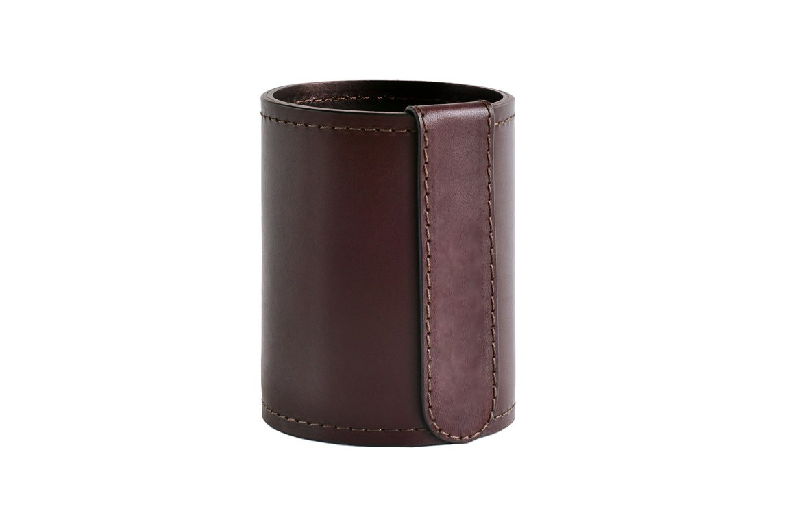 Стакан канцелярский Н12 из кожи FG Brown Стакан канцелярский Н12 из кожи FG Brown