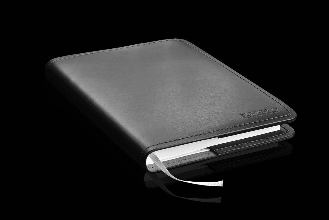 Ежедневник из кожи full grain black/cuoietto