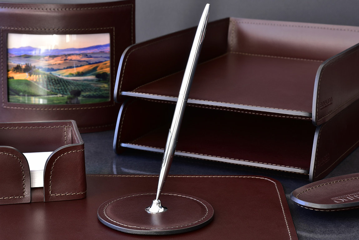 Подставка для 1 ручки из кожи FG Brown/черный