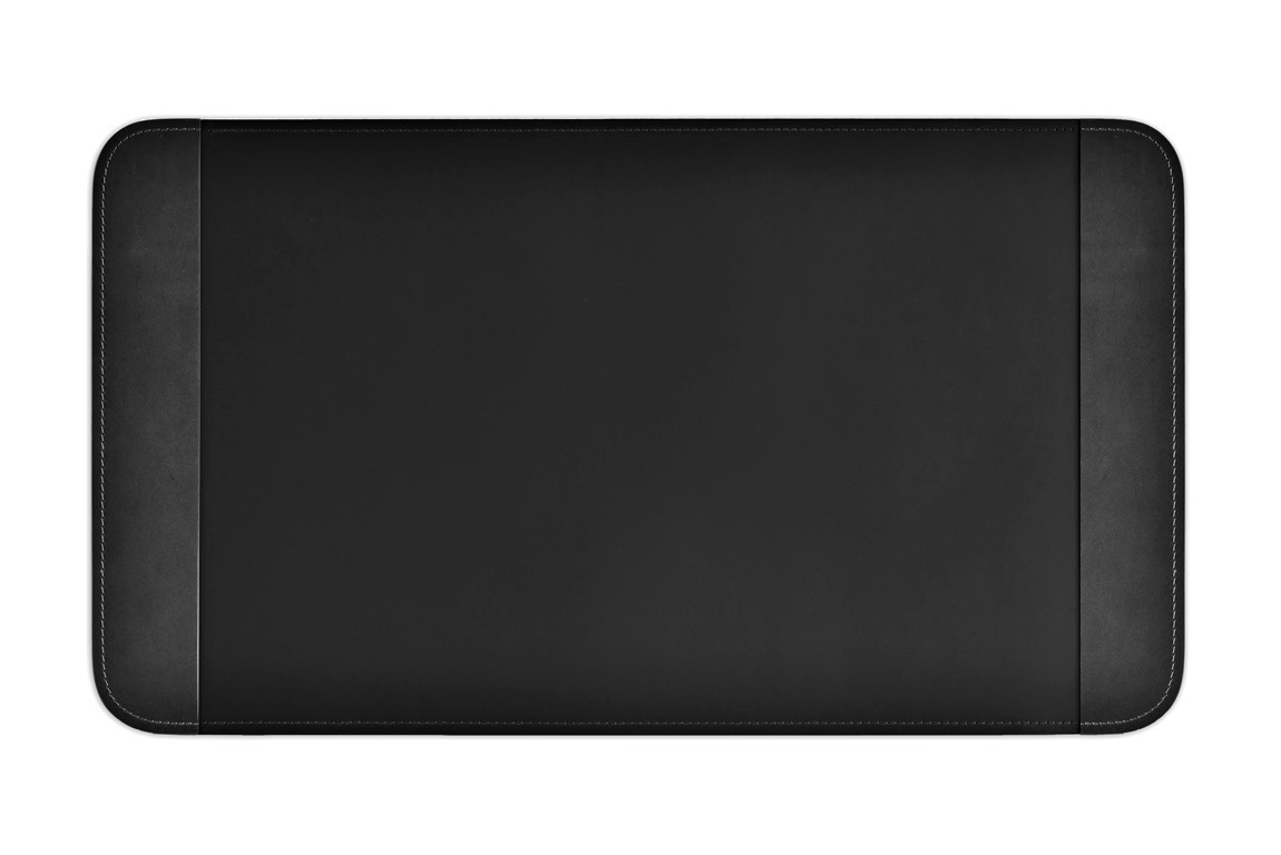 Бювар из кожи cuoietto цвет  черный с боковыми накладками из кожи FG Black