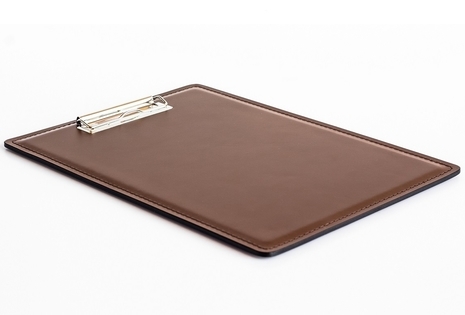 Планшет А4 с зажимом из кожи цвет орех Планшет А4 с зажимом из кожи цвет орех